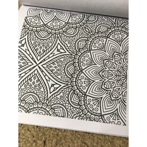 COLOR ART Therapy for Stress Vol II Paperback Coloring Book - Picture 9 of 11